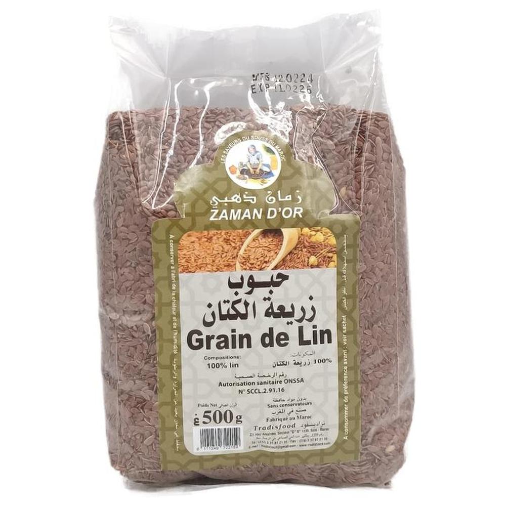 [538563] Graines de Lin Zaman d'Or 500g.