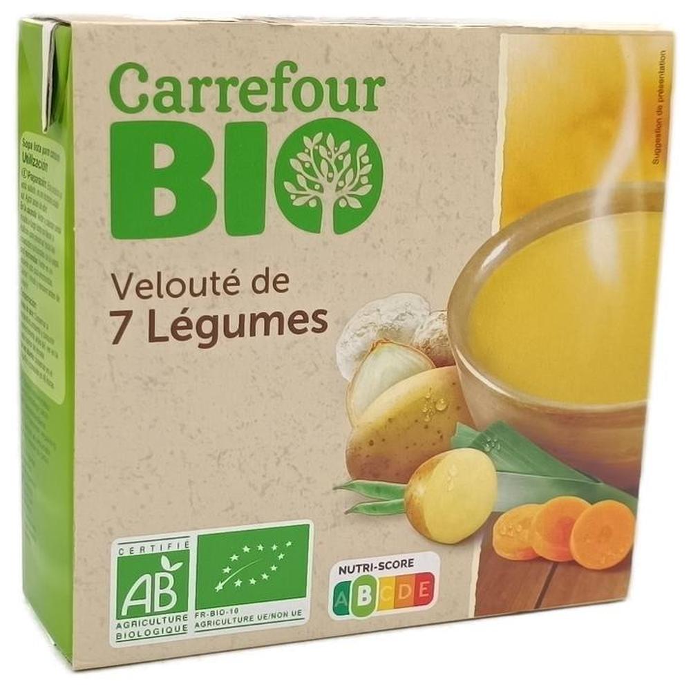 [571076] Velouté 7 Légumes Carrefour BIO 2 unités de 30cl.