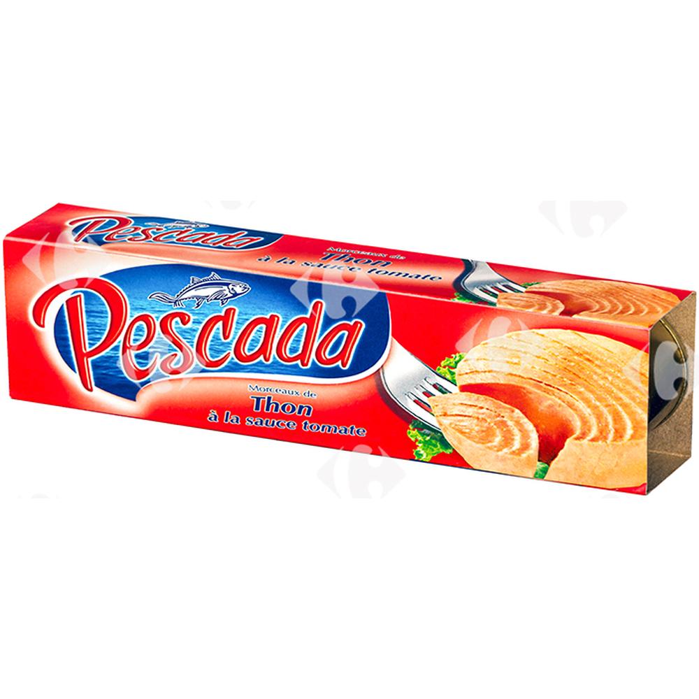 Conserves de Thon à la Sauce Tomade Pescada 3x80g.