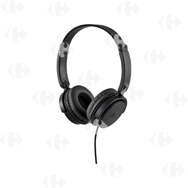 [639518] Casque avec Fil Poss PSH996WH Noir Poss