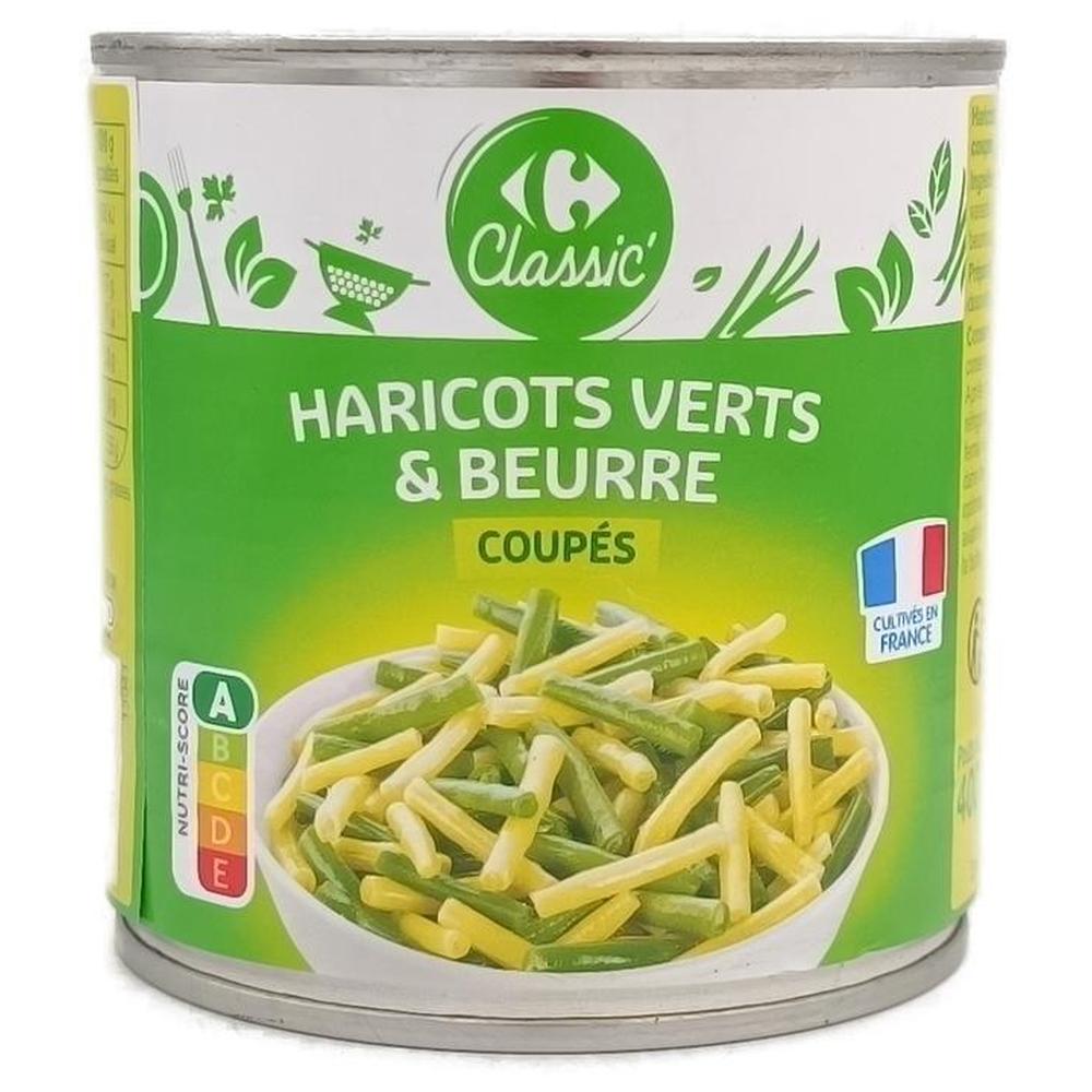 [704913] Haricots Verts et Beurre Carrefour 400g