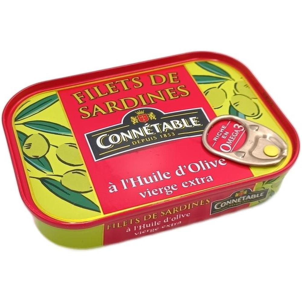 [611640] Filets de Sardines à l'Huile d'Olive Connétable 100g.