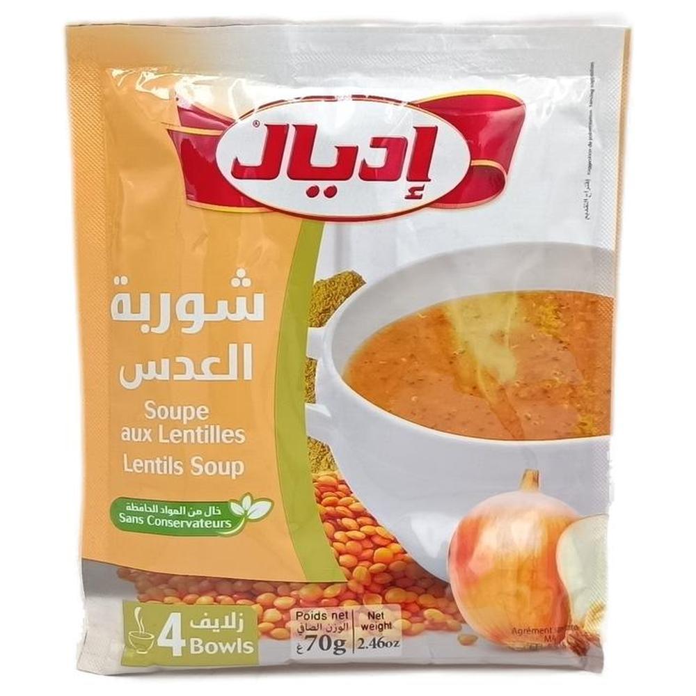Soupe aux Lentilles Ideal 100g.