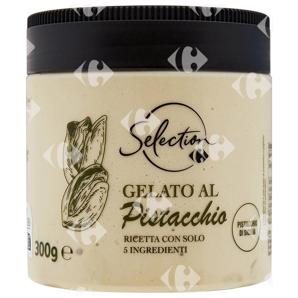 Crème Glacée Pistache de Sicile Carrefour Selection 300g.