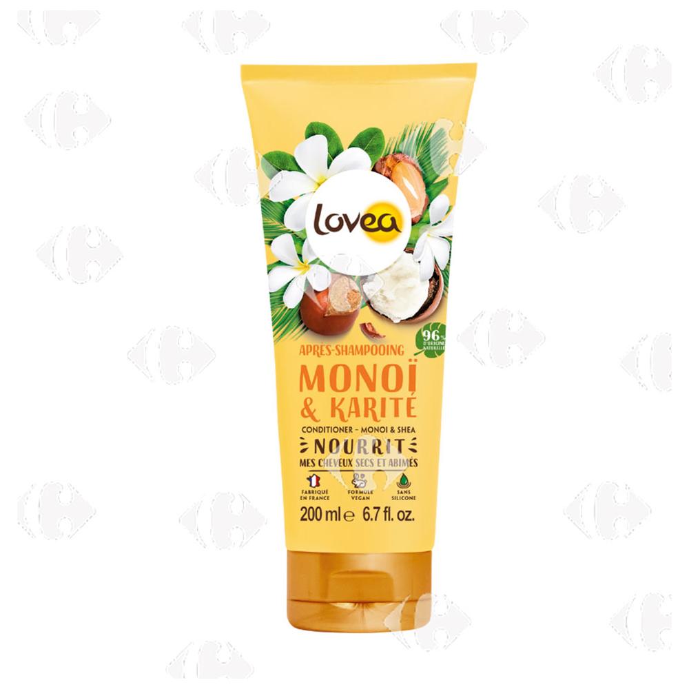 [668515] Après-Shampooing Monoï & Karité Lovea 200ml.