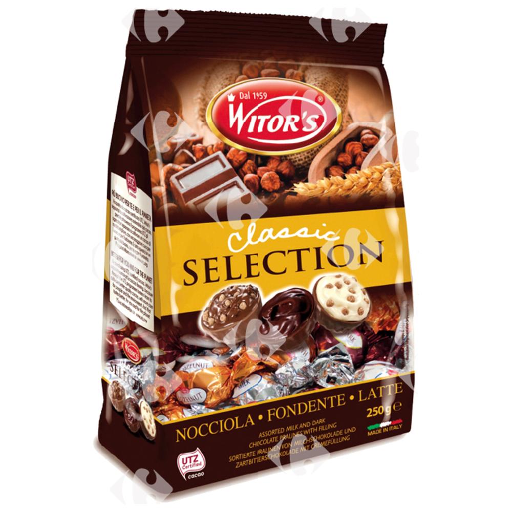 [515386] Chocolat praliné Sélection Crispy Witor'S 250g.