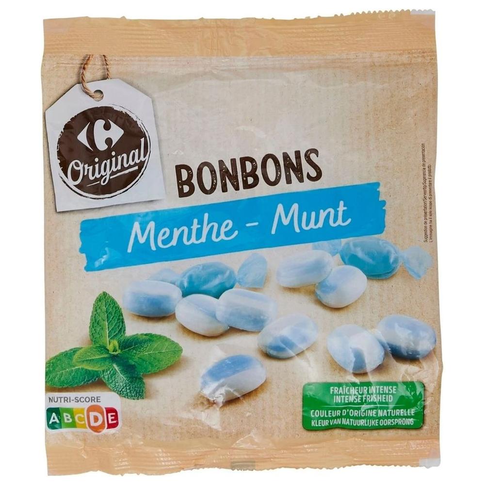 [723716] Bonbons Menthe Striée Carrefour 250g