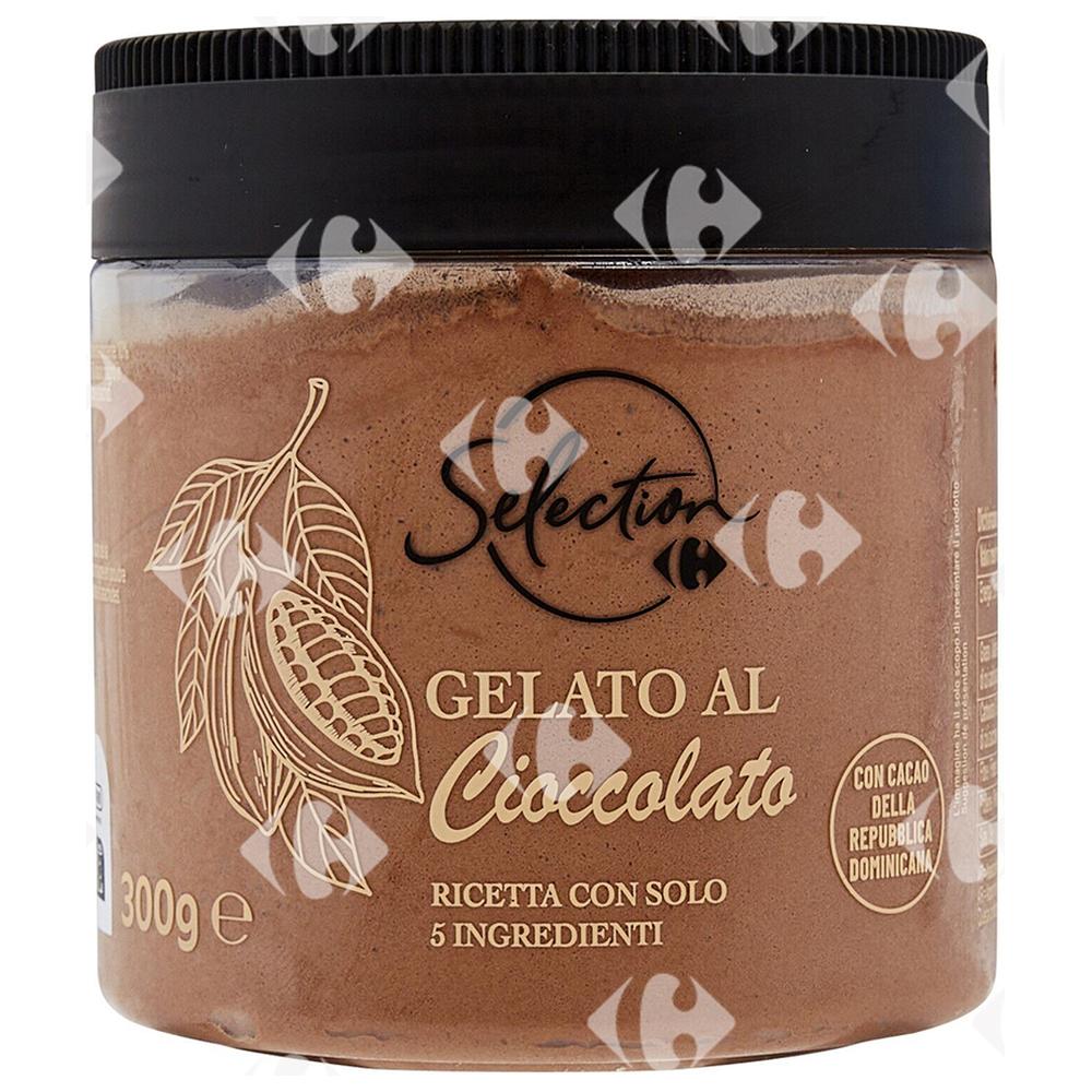 Crème Glacée en Pot Chocolat Carrefour Sélection 300g.