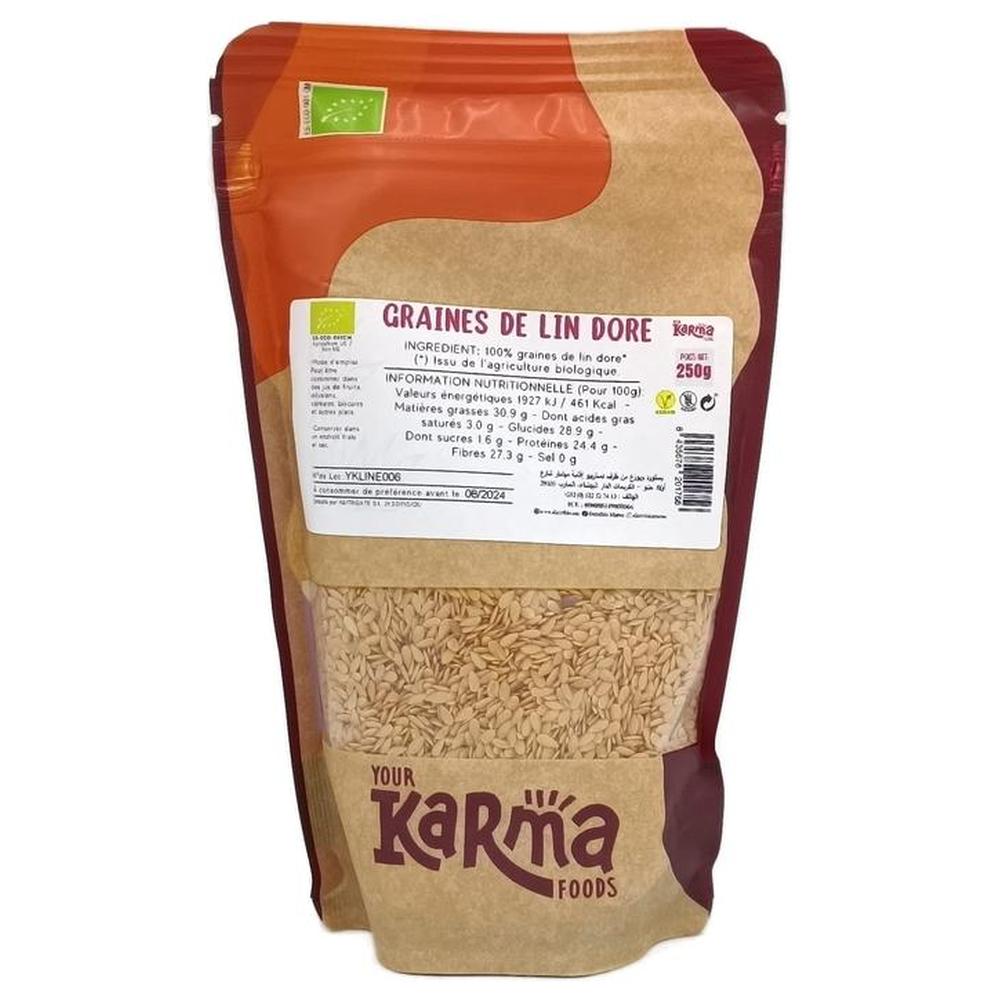 Graines de Lin Doré Bio Karma 250g.