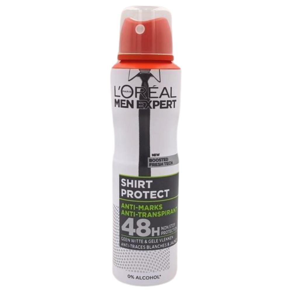 Atomiseur Anti-Transpirant Shirt Protect Men Expert l'Oréal 200ml.