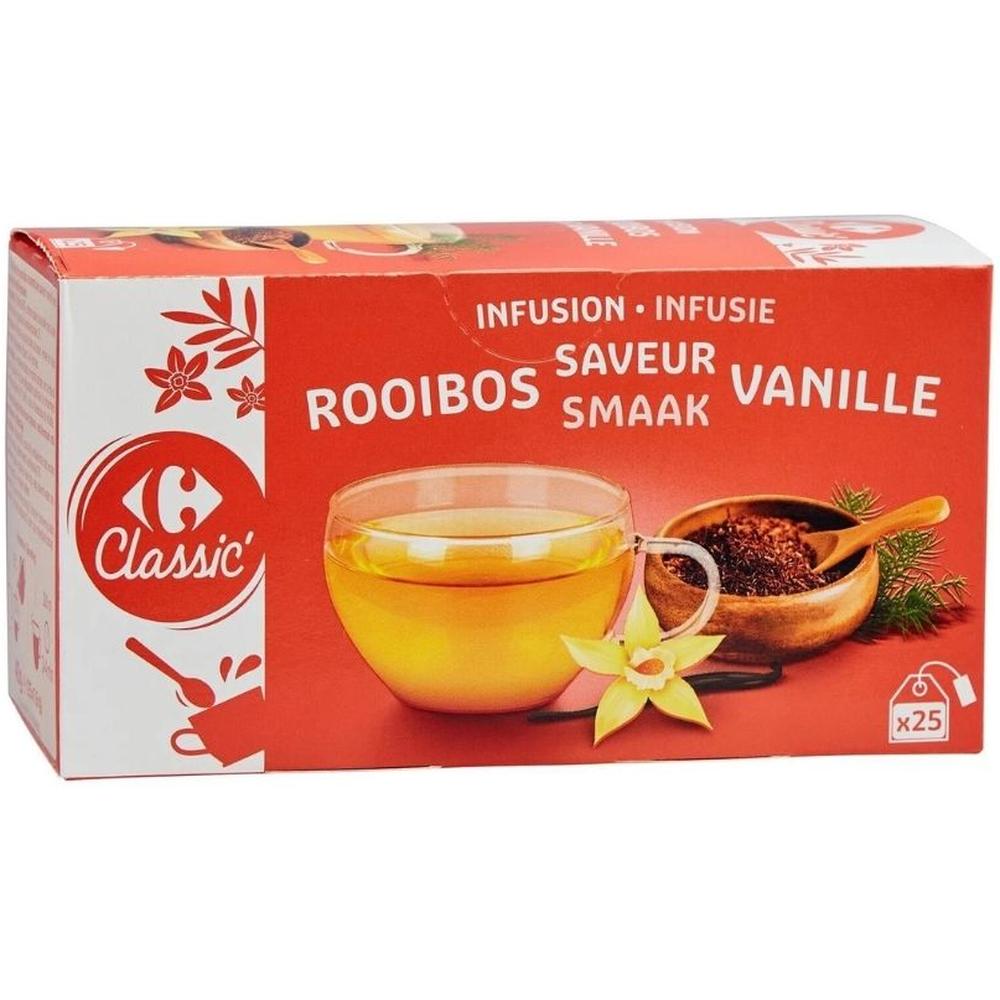 Infusions Rooibos Vanille Carrefour Classic 25 Sachetes