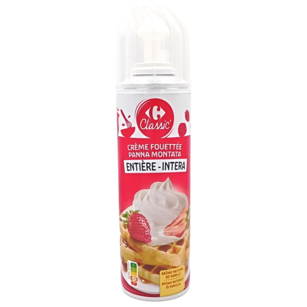 [526376] Crème Entière Fouettée Carrefour Classic 250g.