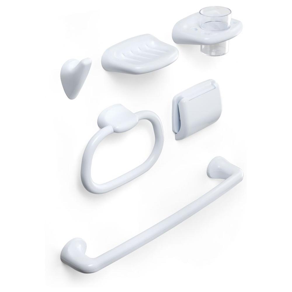 Ensemble Bain Olympia Carrefour Blanc 6 unités.