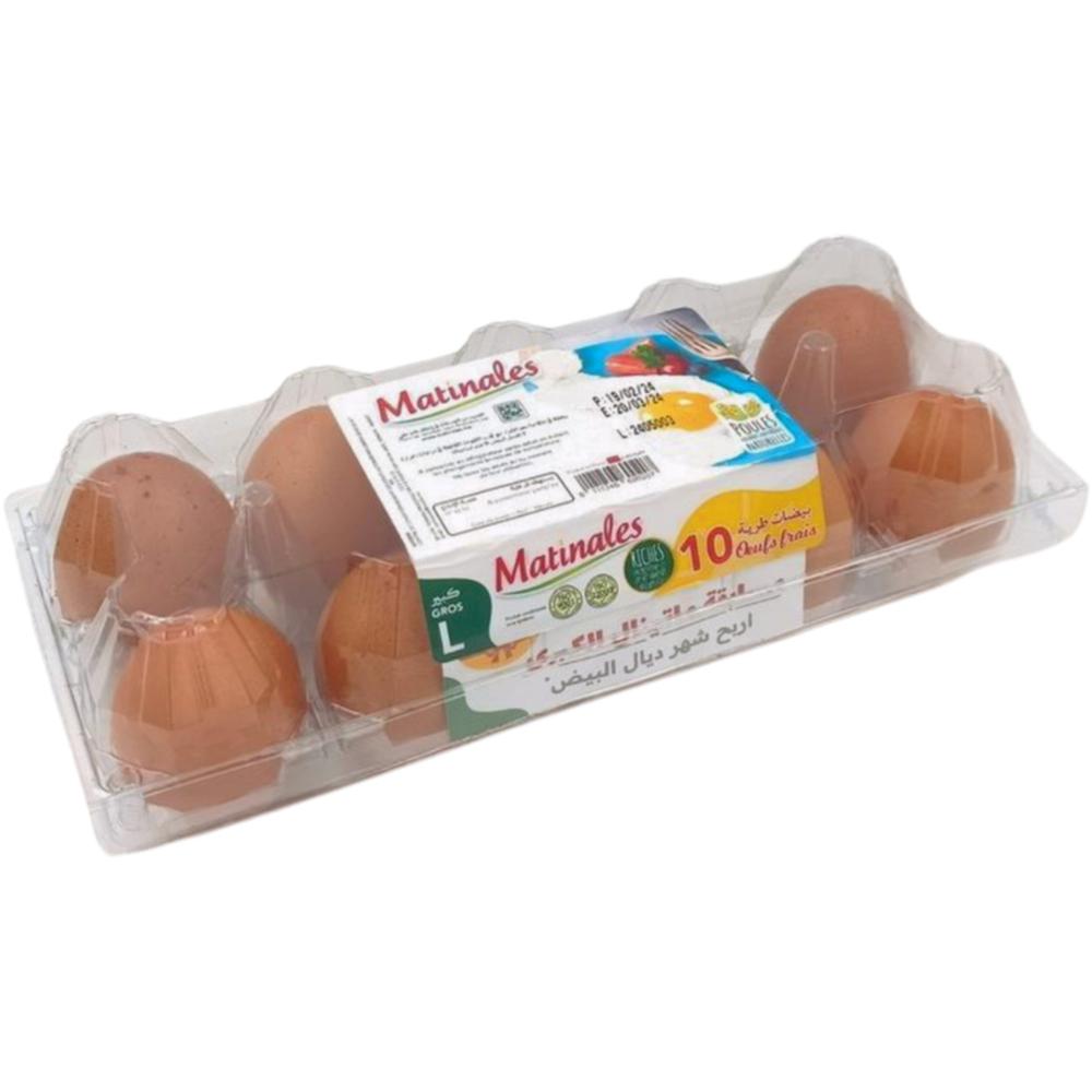 Oeufs Matinales 10 unités.