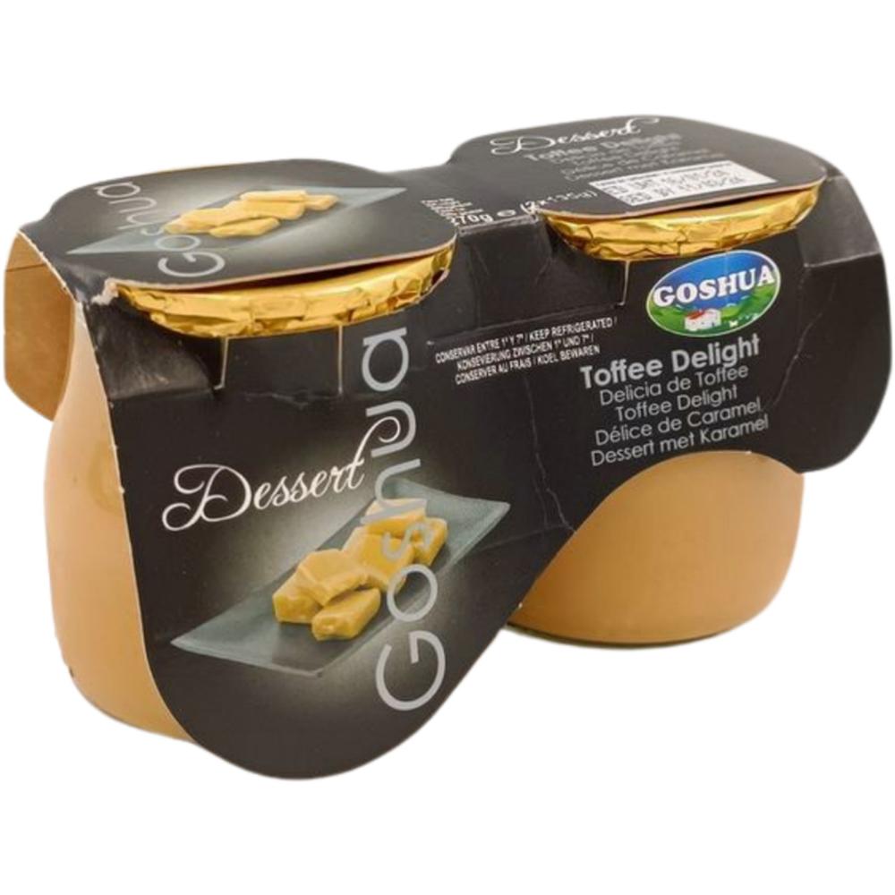 Flan Délice Saveur Toffee Goshua 135g 2 unités.