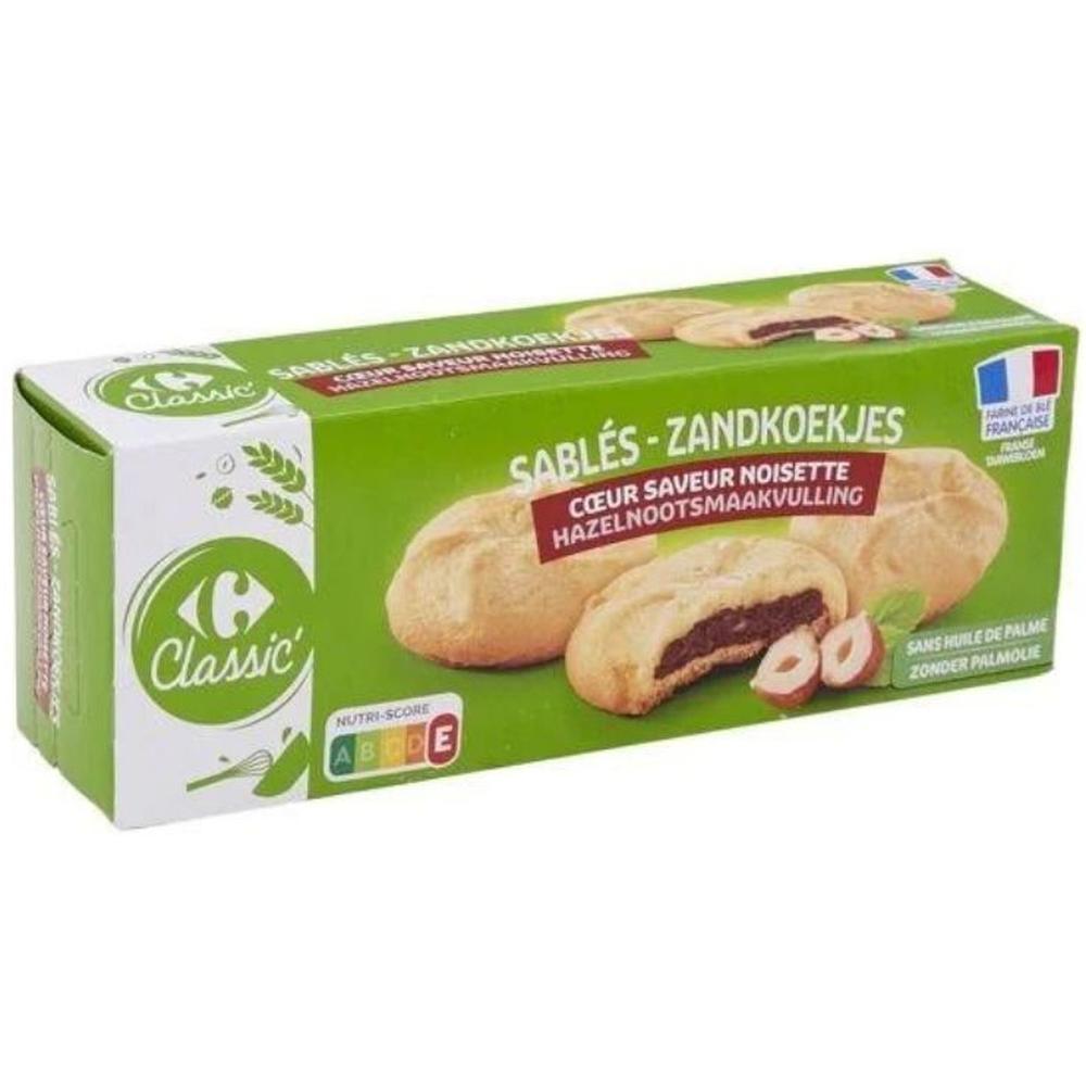 [704367] Sablé Cœur Noisette Carrefour Classic 100g