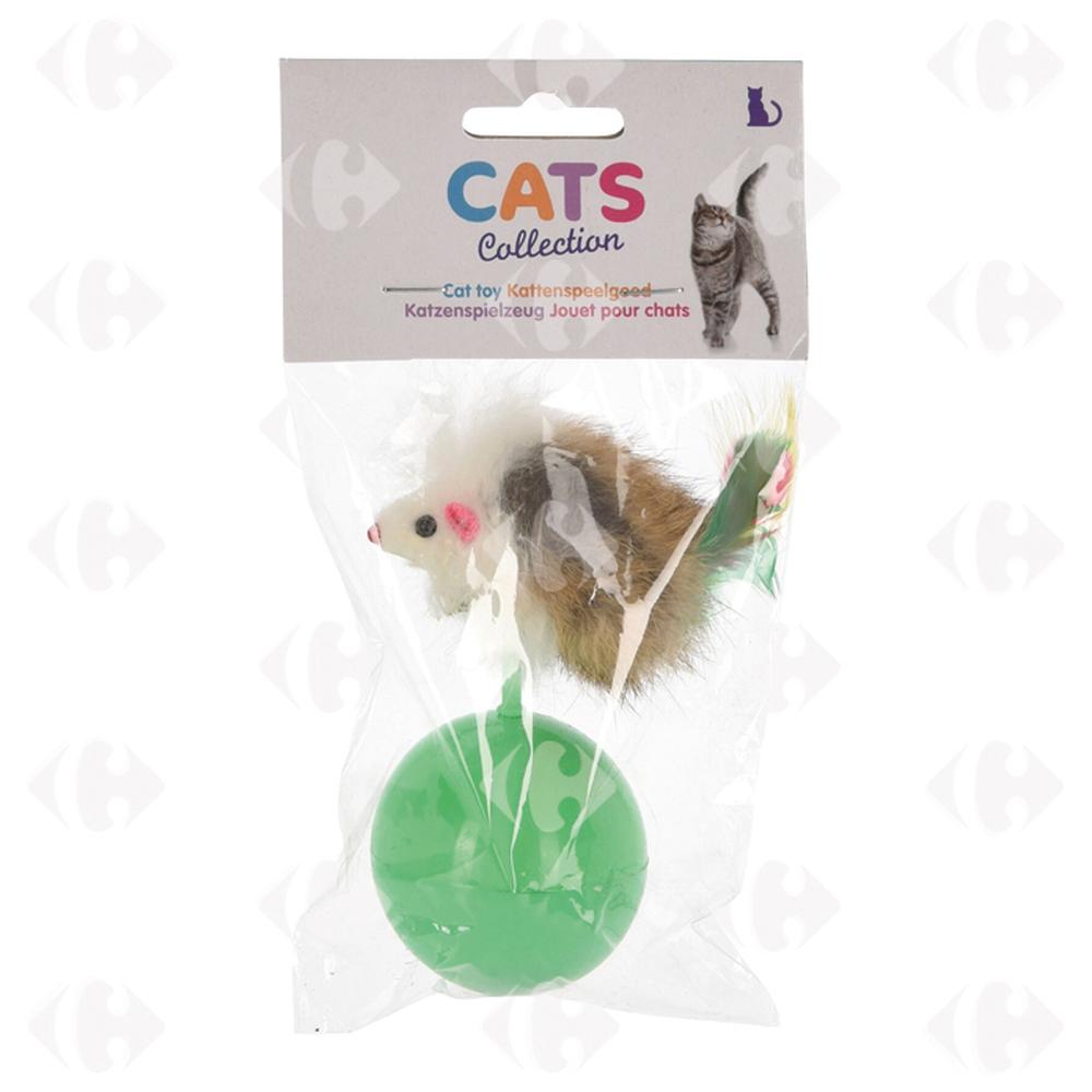 Jouet Souris sur Balle pour Chats