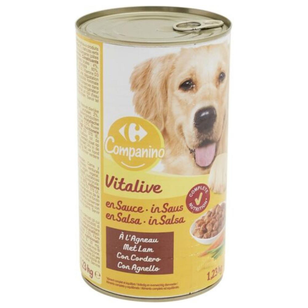 [666132] Pâtée pour Chiens l'Agneau Carrefour Companino 1230g