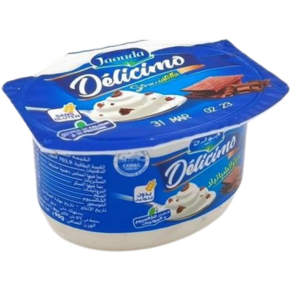 [708633] Yaourt Brassé Stracciatella Delicimo Jaouda 90g.