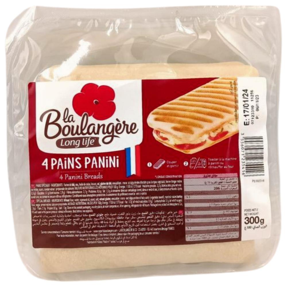 [628406] Pains Panini La Boulangère 4 pièces 300g.