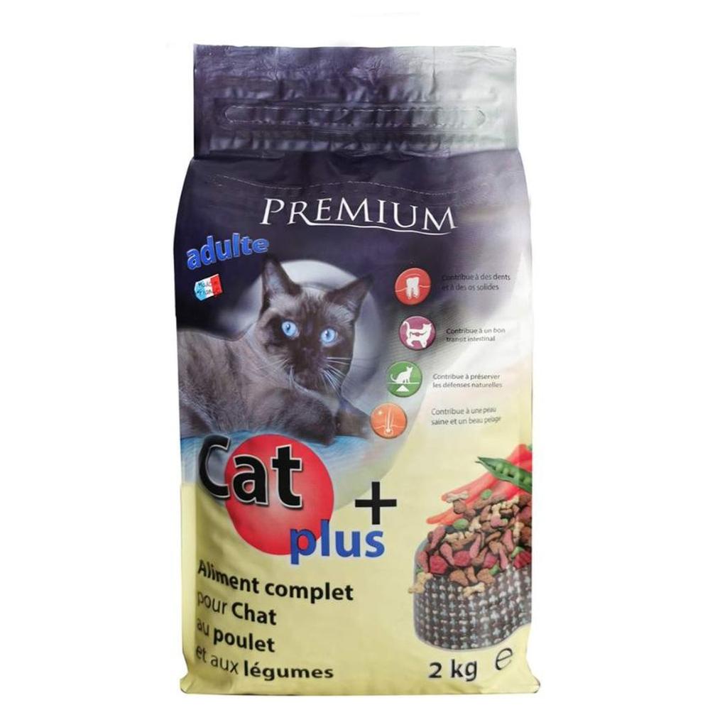 Aliment Sec pour Chat au Poulet et Légumes Cat Plus 2kg
