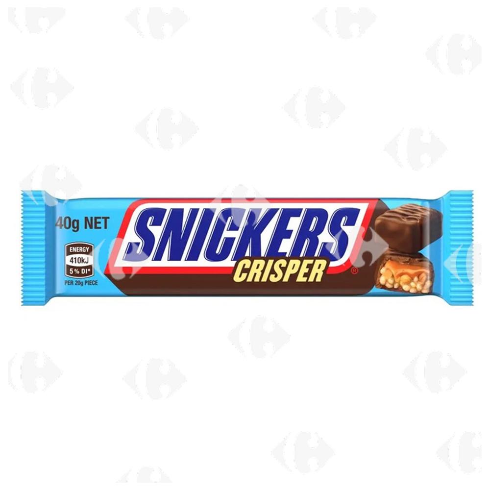 [670856] Barres Chocolatées Snickers Crisper 40g