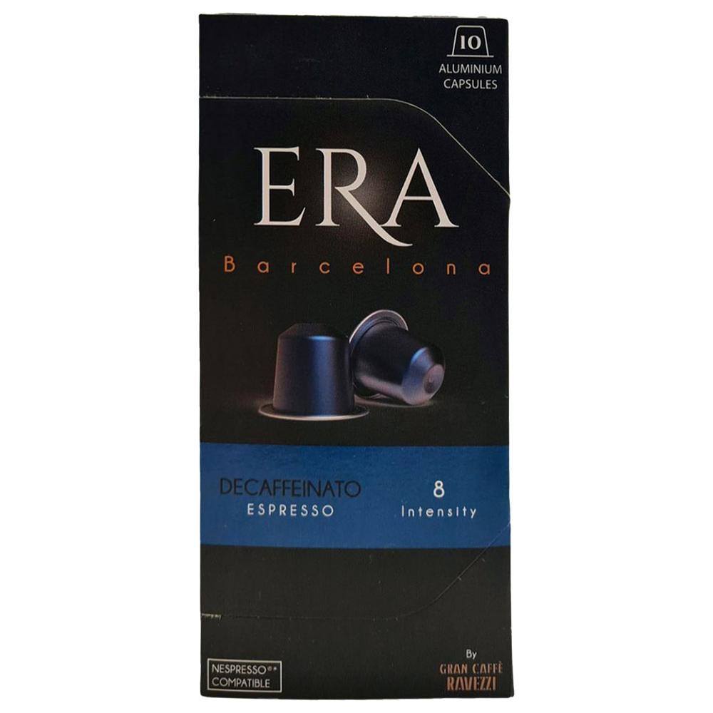 Café en Capsules Décaféiné intensité 8 Ravezzi ERA 10 pièces.