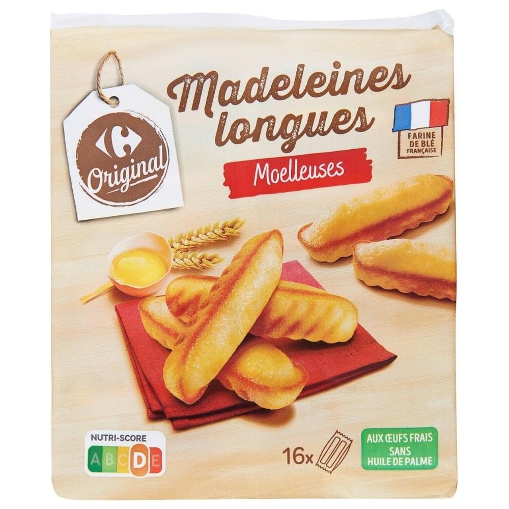 [574432] Madeleines Longues aux Œufs Carrefour 440g