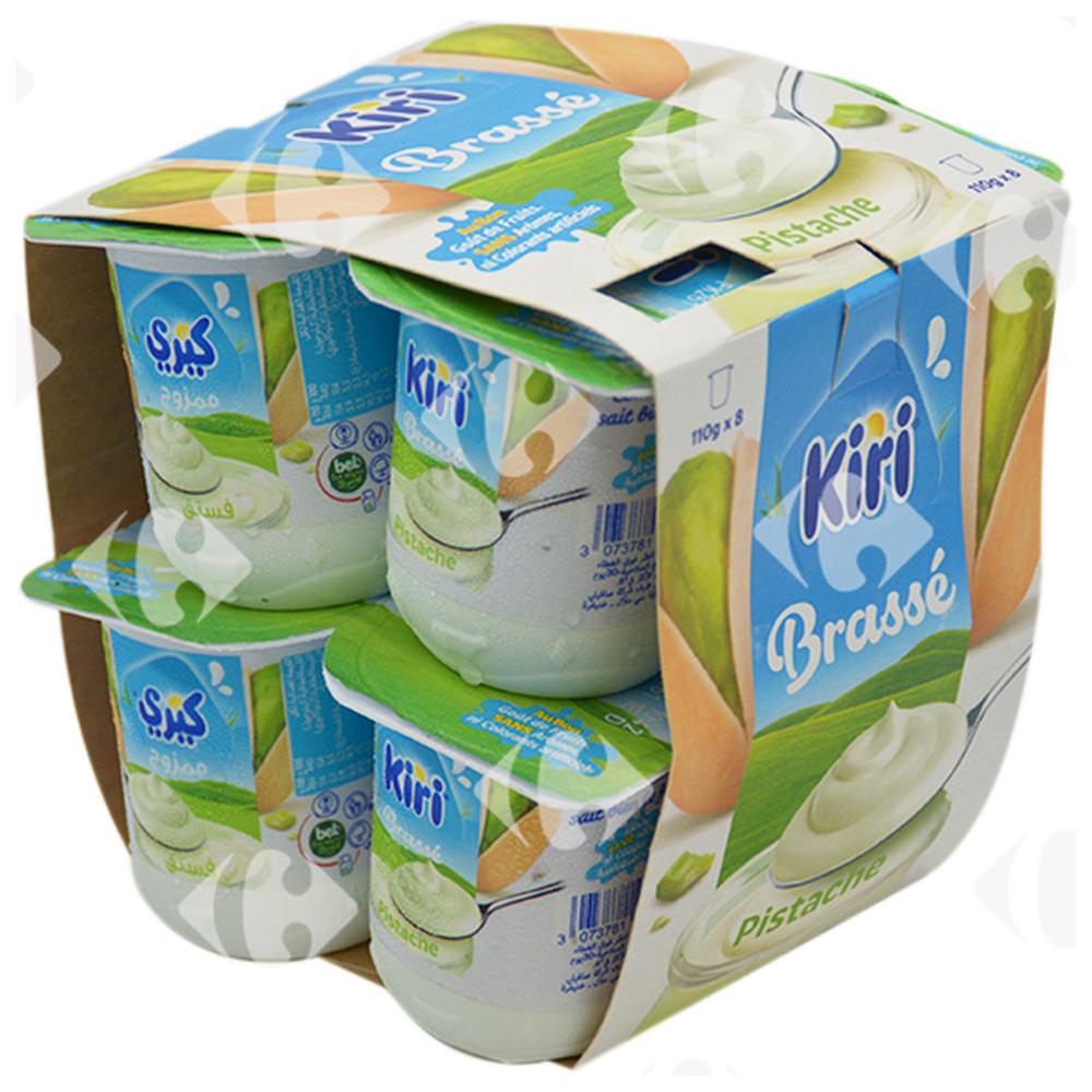 Surpack Yaourt Brassé Pistache Kiri 110g 8 pots