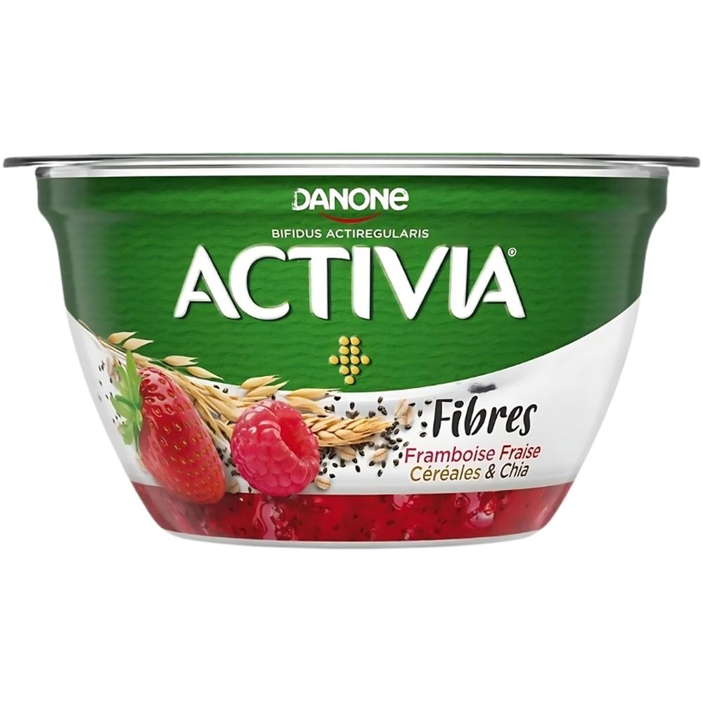 [681511] Yaourt Brassé Framboise Fraise Activia Danone 120g