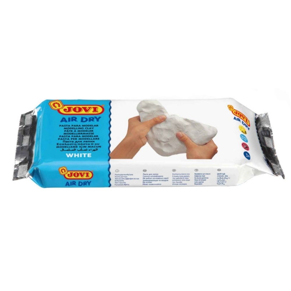 [631448] Pâte à Modeler Séchage à l'Air sans Four Blanche 500g