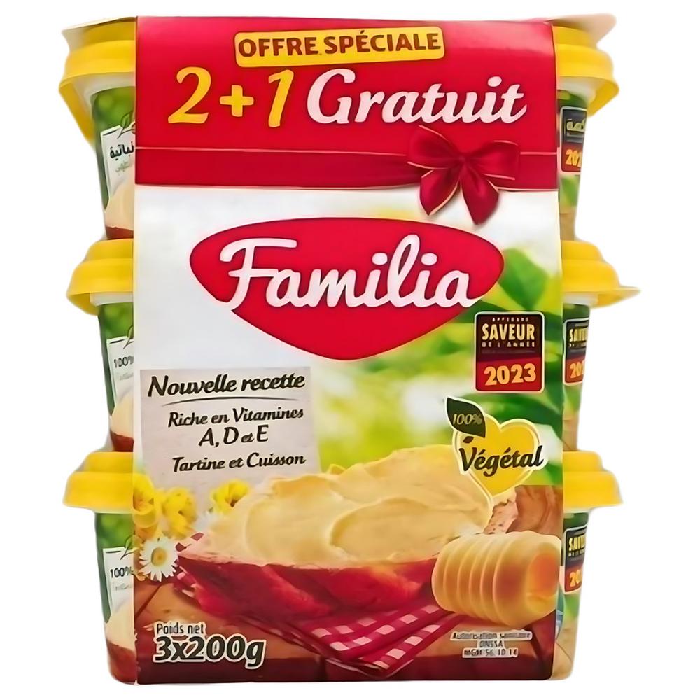 Pack Margarine Familia 200g 3 unités