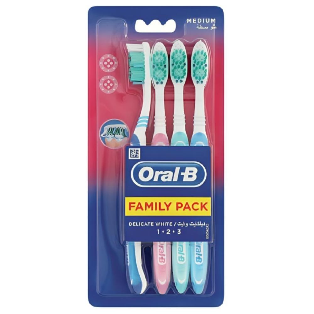 Brosse à Dents Medium Oral-B 4 unités