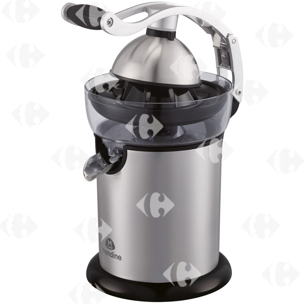 [655537] Presse-agrumes avec Poignée MCJ130-21 Noir Inox Mandine 130W