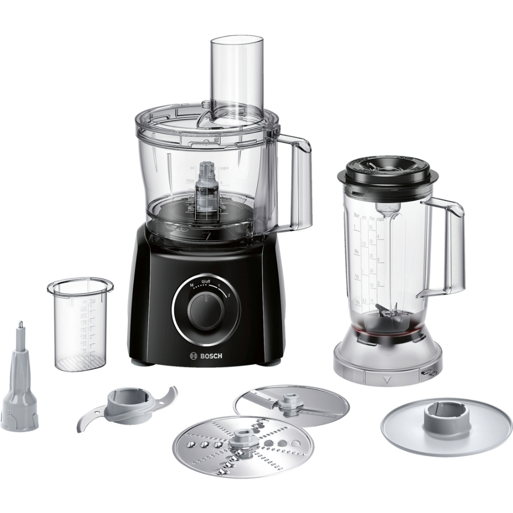 Blender en Verre avec Hachoir Noir Bosch 800W