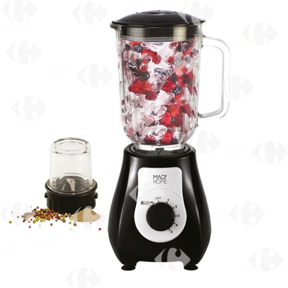 [670254] Blender en Verre avec Hachoir MH43M Magi Home 1,5L 300W
