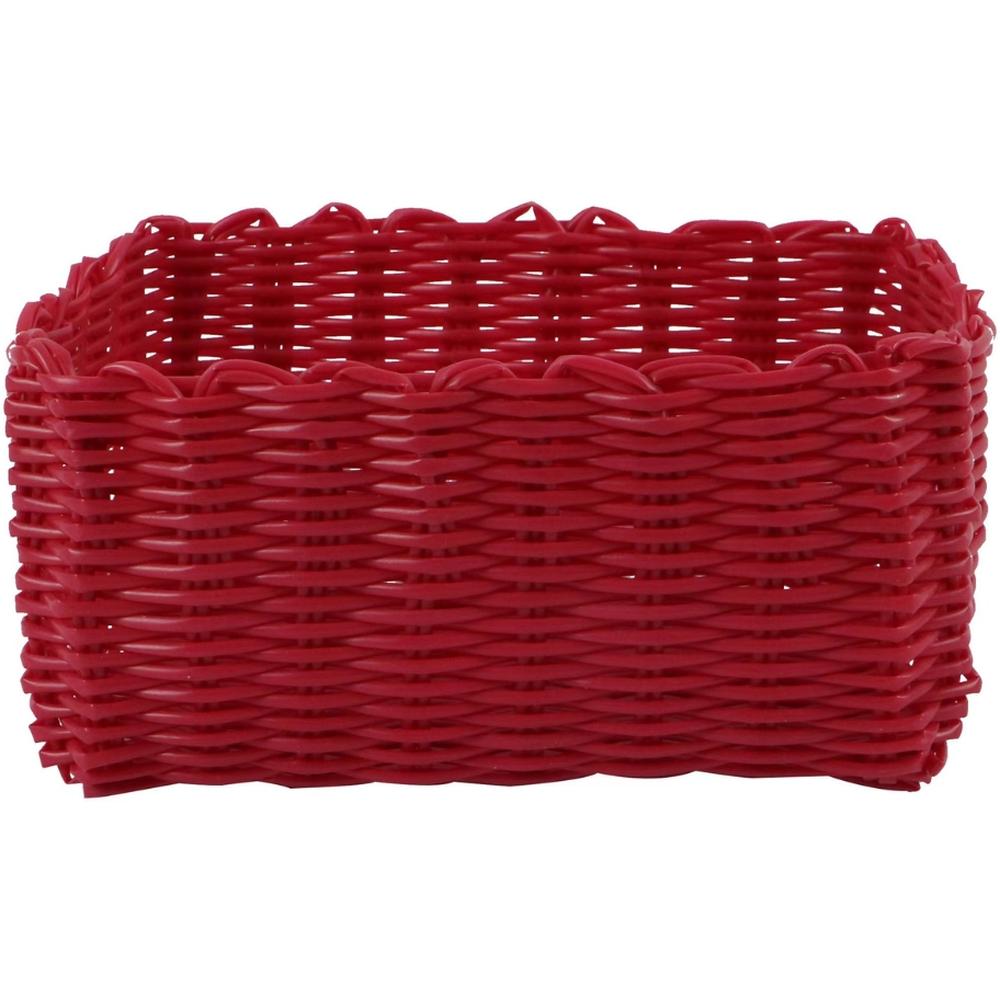 [700313] Panier Rectangulaire Taille L Rose Foncé Kasa