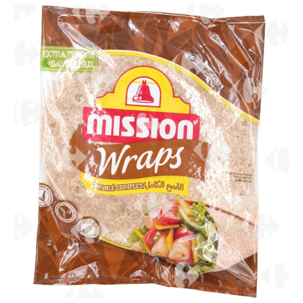 [637134] Tortillas Wraps de Blé Complet Mission 6x420g
