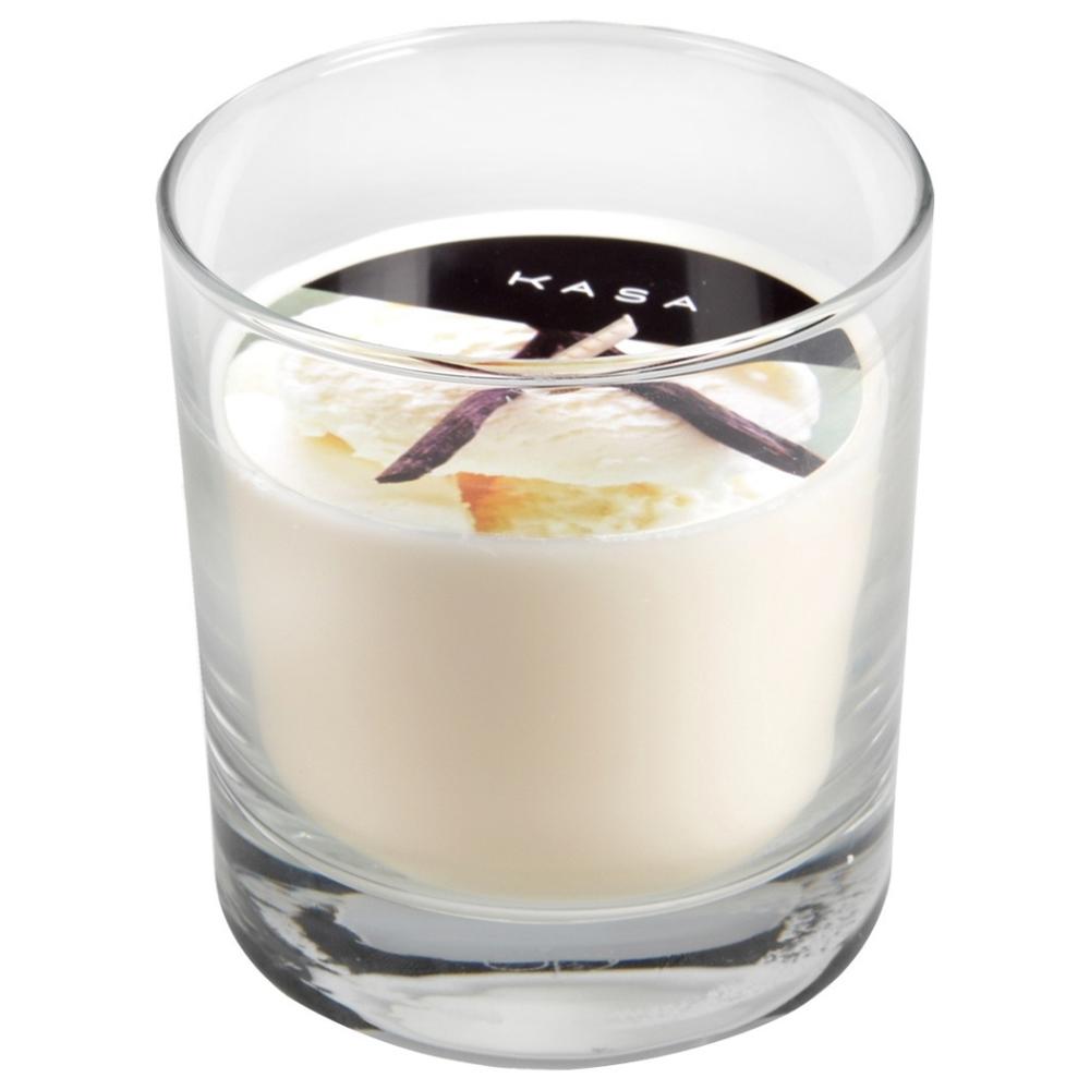 Bougie parfumée en Verre Ivoire à la Vanille Kasa 110g