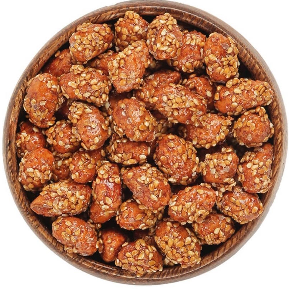 [661245] Cacahuètes Sésame Boîte en Verre 150g