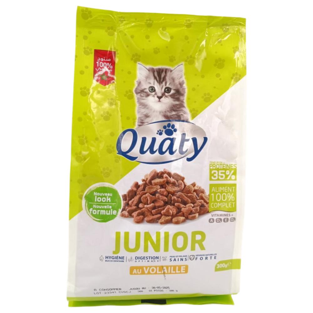 [709303] Croquettes au Volaille Chats Juniors Quaty 300g