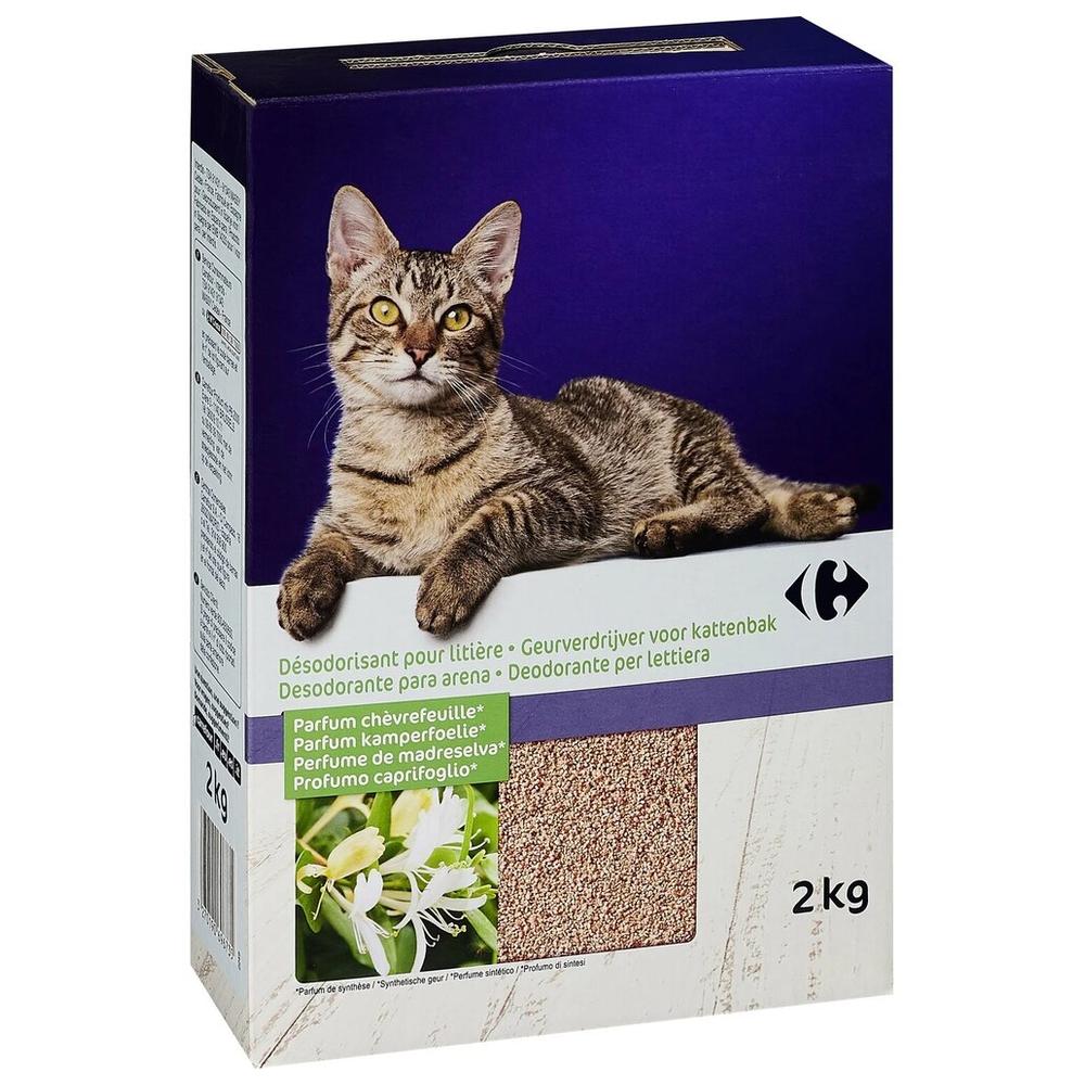 [211088] Désodorisant Litière pour Chat Carrefour Chèvrefeuille 2kg