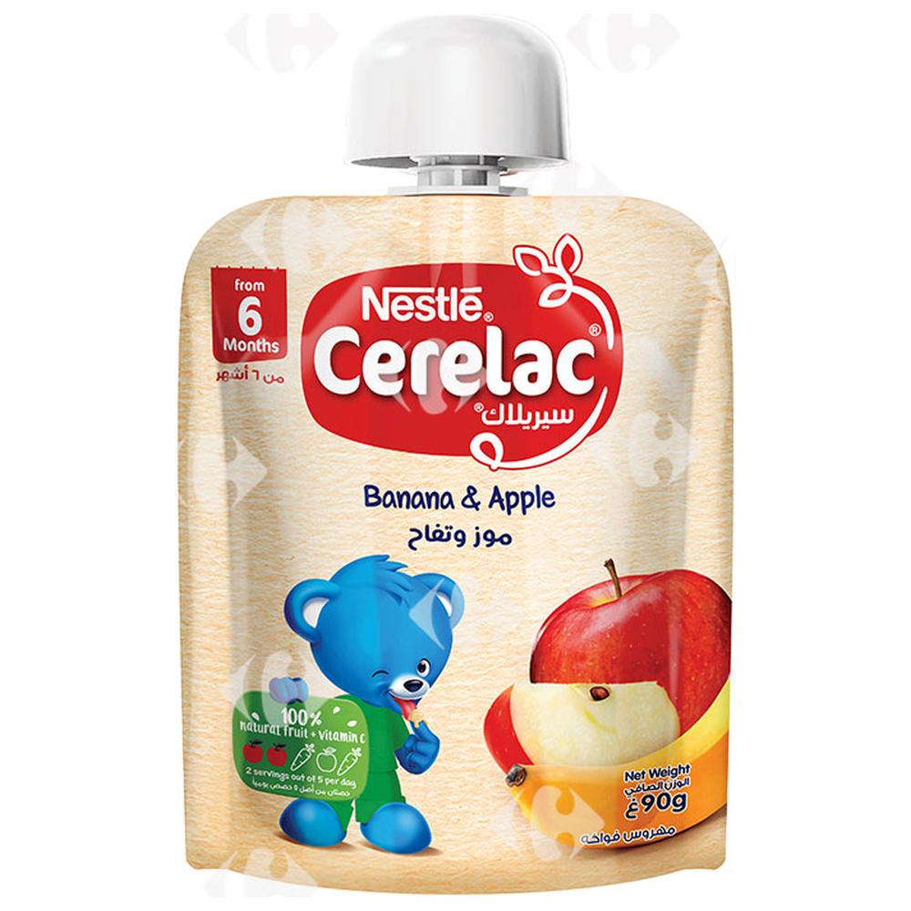 [671574] Purée Pomme Banane en Gourde Cerelac 90g