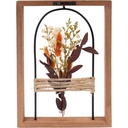Cadre Fleurs Séchées Brun Kasa 25x25cm