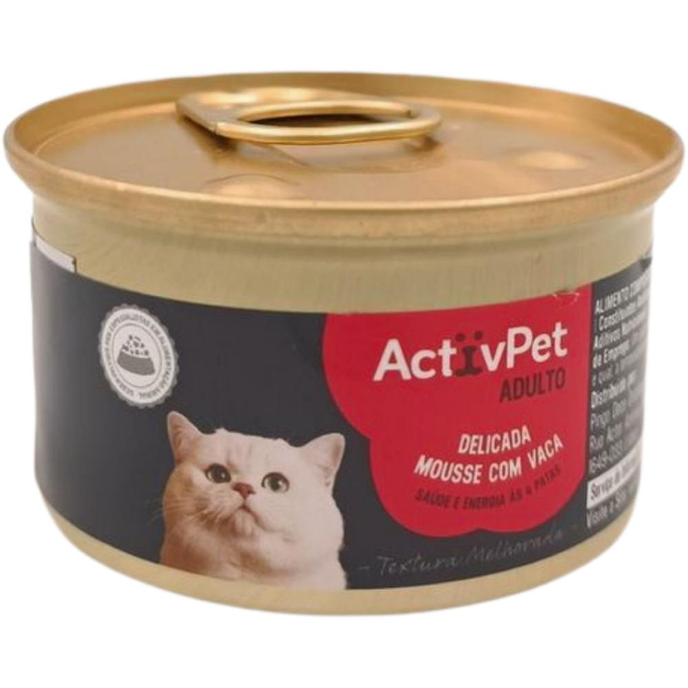 Mousse Chat Gourmet Bœuf Activpet 85g
