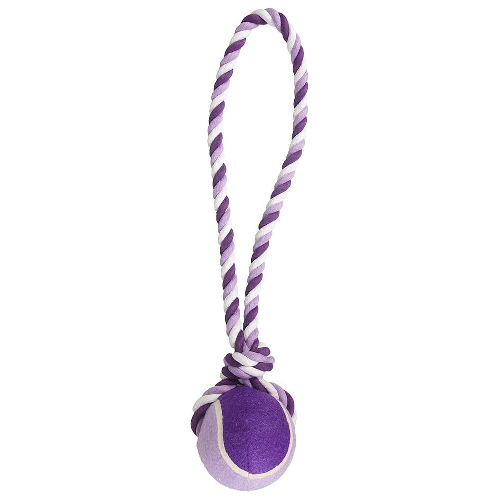 [660587] Corde avec Balle pour Chien 52cm
