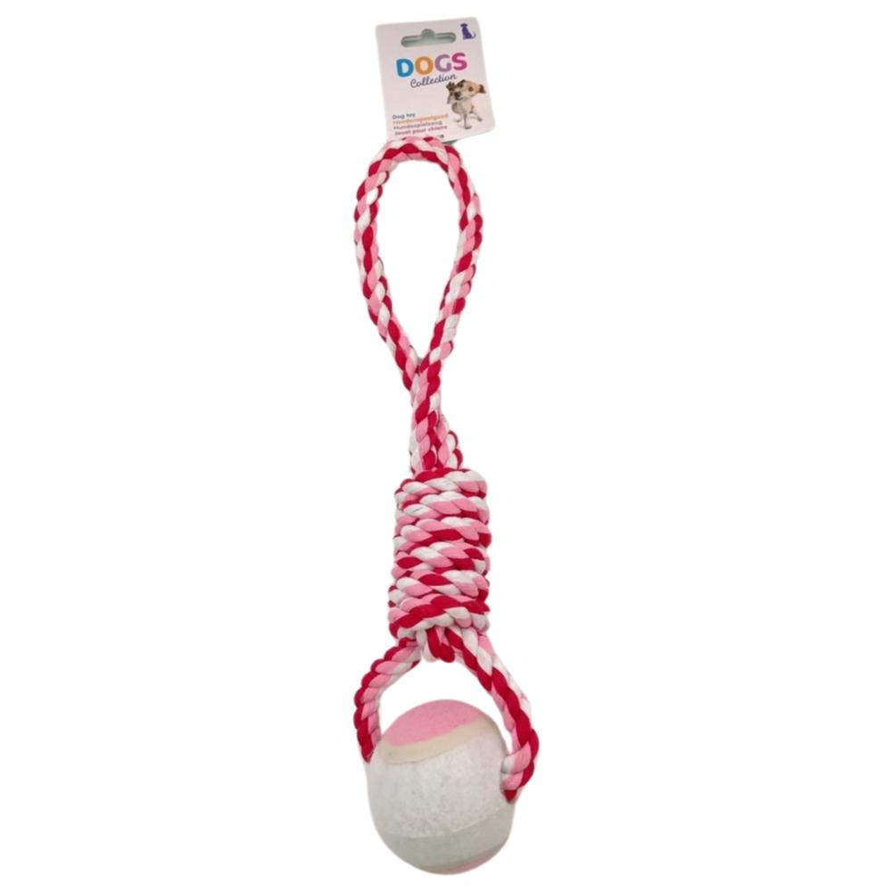 [627495] Corde de Chien avec Balle 2 Assortiment 32cm