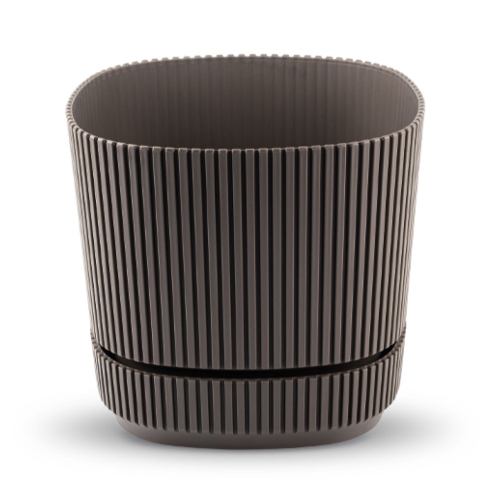 Pot Carré en Plastique 16.6×16.6x15cm