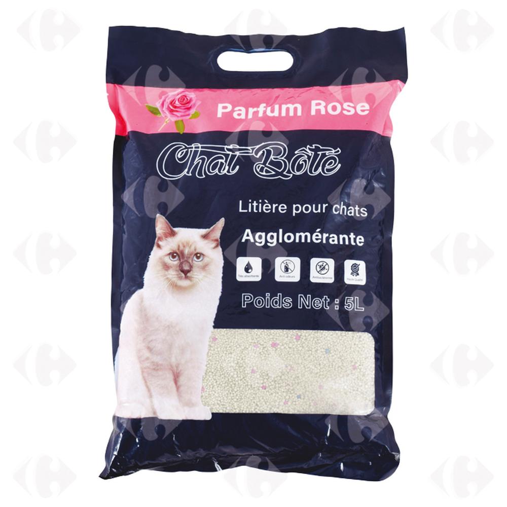 [656955] Litière Absorbante Rose Chat Bote 5L