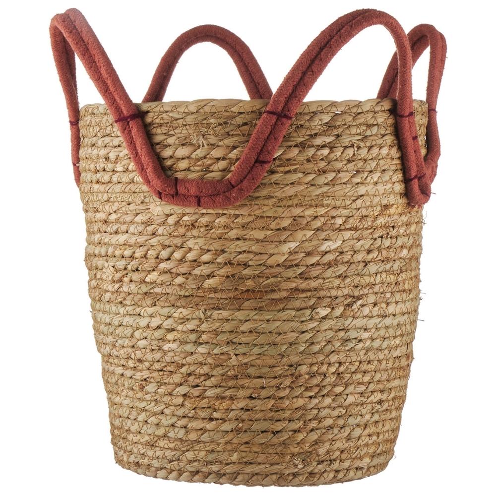[721973] Panier avec Anses Colorées Moyenne Kasa 24 x 24 x 37 cm